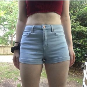 High Waist Denim Shorts